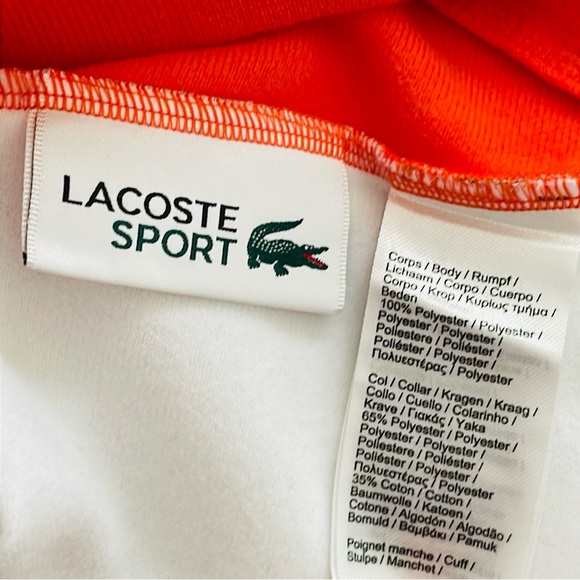 Lacoste Sport Men’s Orange Sweater - Picture 10 of 10